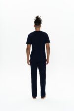 Erkek Lacivert Pijama Takım - 18900 - Görsel 4