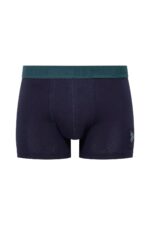 Erkek Saks-lacivert-baskılı 3 Lü Boxer - Görsel 7