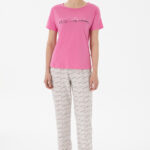 Kadın Fuşya Pijama Takımı 50312906-VR023
